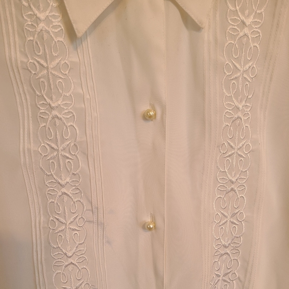 🌟Vintage Classic White Blouse Size 12 - Like New - Picture 4 of 6